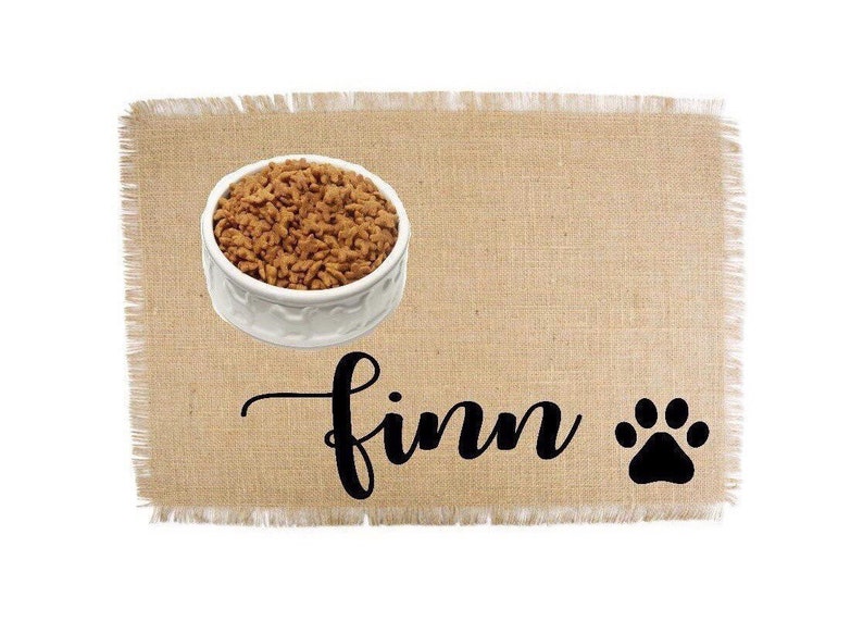 Personalized Dog Placemat. Pet Dog Mat. Dog Food Mat. Custom Etsy
