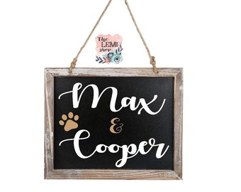 Dog sign. Pet name sign. Dog lover sign. Personalized dog sign. Custom dog sign. Dog name sign.life is better with dogs.