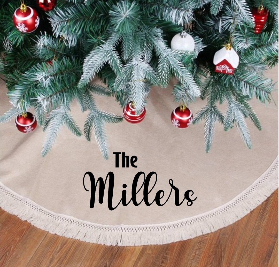 Personalized Christmas Tree Skirt. Christmas Tree Skirt. Personalized