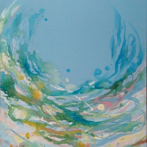 Abstract Painting Free Shippingchalkboard Art Nature Art Etsy