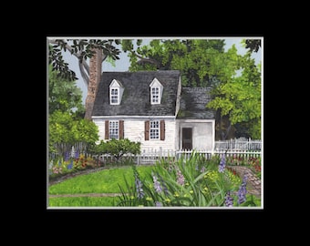 Four Sketches of Colonial Williamsburg for Framing by Charles H