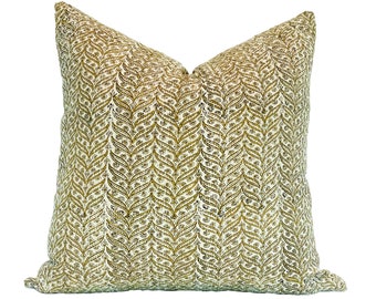 LYNNWOOD | 20x20 Mustard Floral Kantha Pillow, Designer Pillow, Pillow Cover, Throw Pillow, Transitional, Modern Traditional, Neutral Pillow
