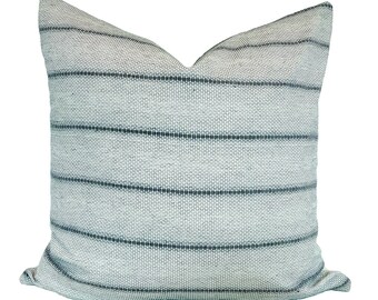 MEMPHIS | Grey and Black Textured Stripe Pillow