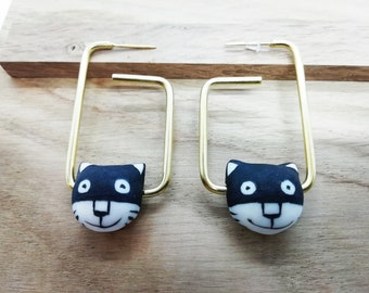 Rocky Cat earrings