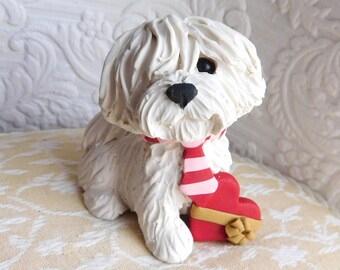 Clay dog sculpture | Etsy