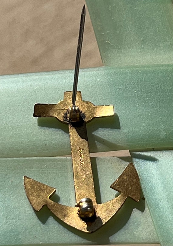 Vintage MCM Anchor Pin Mid Century Nautical - image 8