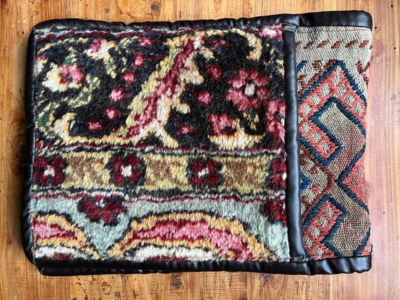 Vintage Afghan Rug Market Bag / Saddlebag Style V… - image 3