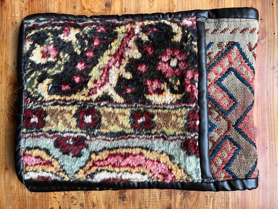 Vintage Afghan Rug Market Bag / Saddlebag Style V… - image 5