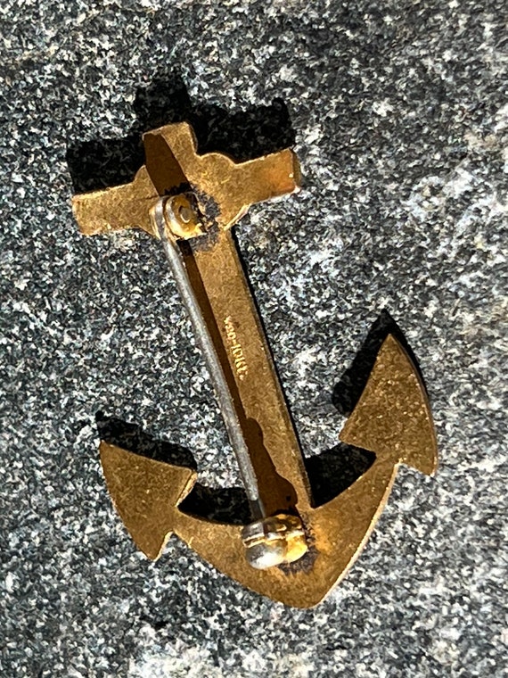 Vintage MCM Anchor Pin Mid Century Nautical - image 10