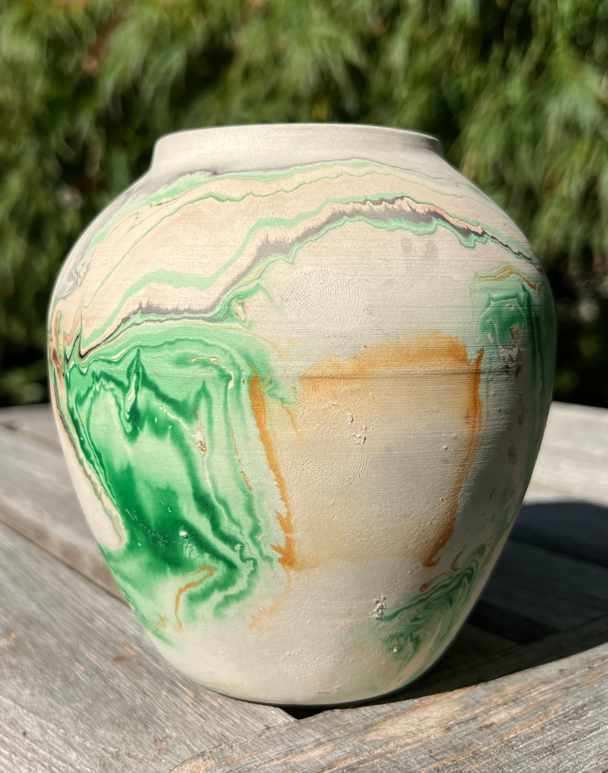 Vintage Nemadji Pottery Vase Etsy