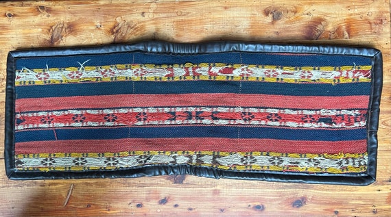 Vintage Afghan Rug Market Bag / Saddlebag Style V… - image 6