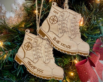 Hiking Boot Trail Scout Outdoor Ornament 2023 Boy Girl