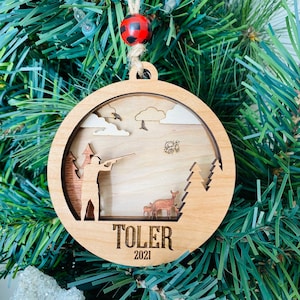 Skeet Trap Shotgun Sporting Clay personalized Christmas ornament 2025 male or female