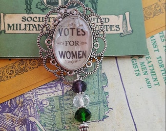 Suffragette Votes for Women Brooch Pin