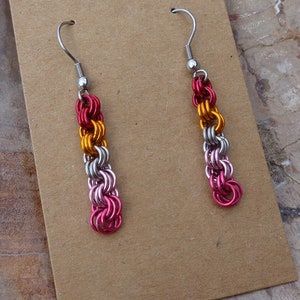 Pride Collection - Lesbian Pride Triplet Earrings