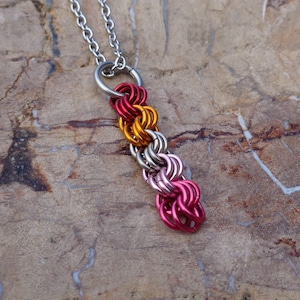 Pride Collection - Lesbian Pride Triplet Pendant
