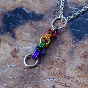 Pride Collection - Rainbow Pride Triplet Pendant