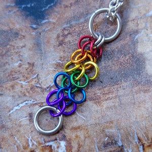 Pride Collection - Rainbow Pride Shaggy Loop Pendant