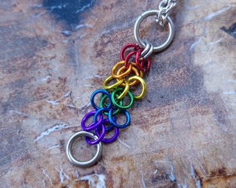 Pride Collection - Rainbow Pride Shaggy Loop Pendant