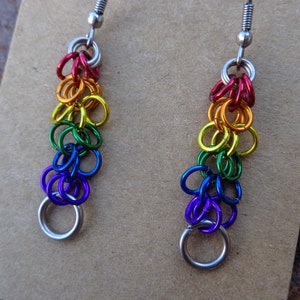 Pride Collection - Rainbow Pride Shaggy Loop Earrings