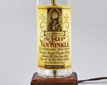 Pappy Van Winkle 10 year Bourbon Bottle Lamp/handmade/man cave/light/bourbon lamp/bottle light/liquor/bar/gifts for men/whiskey bottle lamp