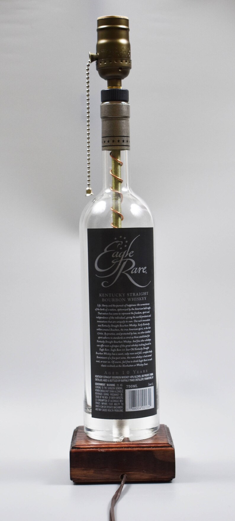 Eagle Rare Bourbon Bottle Lamp/handmade/ man Etsy