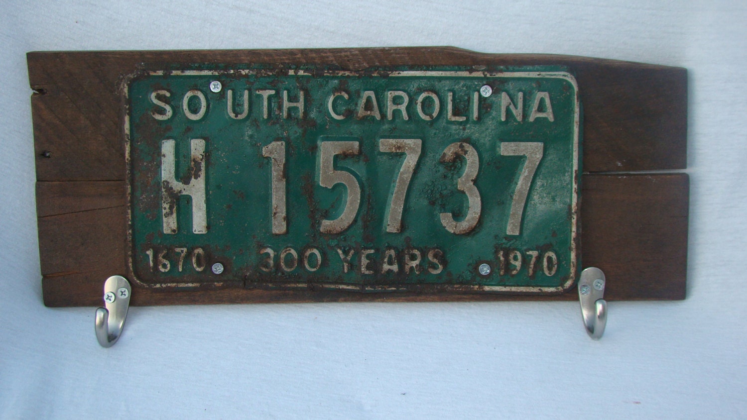 Upcycled License Plate Coat Hanger Etsy