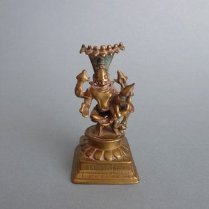 Antique Lakshmi Narasimha Bronze Statue | XIX Century Hindu God Murti