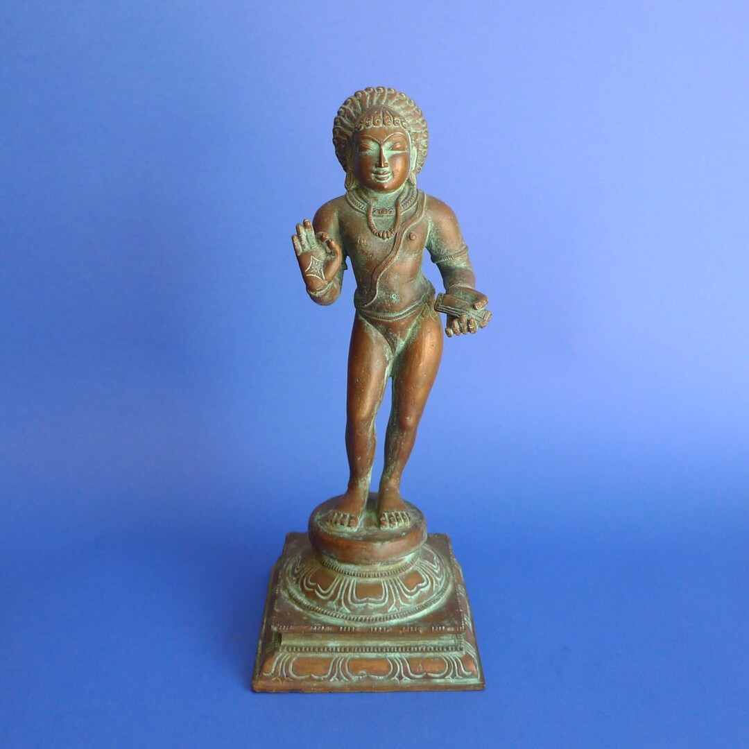 Manikkavacakar Bronze Statue Tamil Poet Rare Statue Etsy
