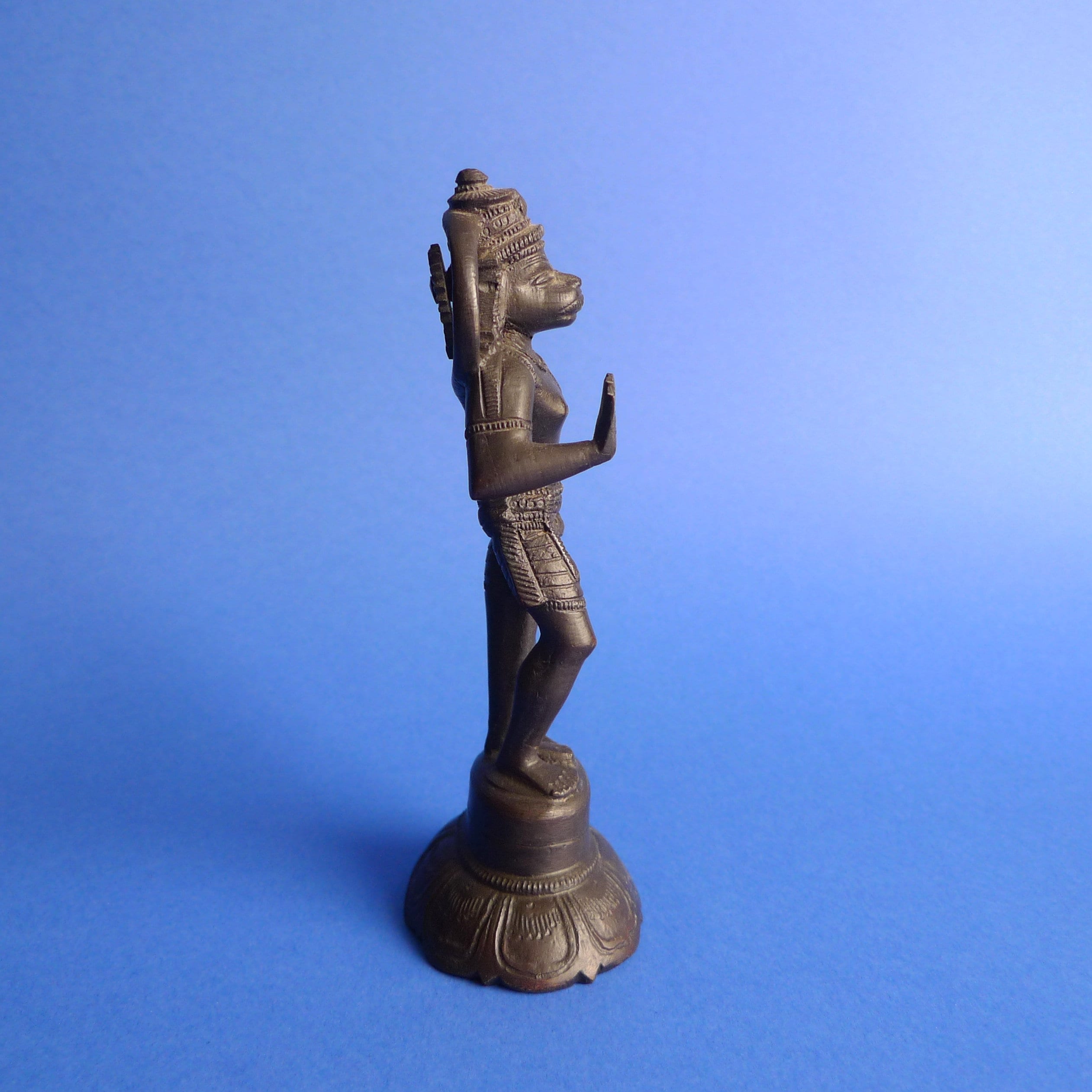 Hanuman Bronze Statue From Odisha, India Hindu God Murti Etsy