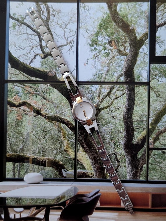 SEIKO クォーツ レディース 腕時計 コンビカラー　　レトロ　♡ Vintage Seiko Two Tone Quartz Watch With Round Face and New
