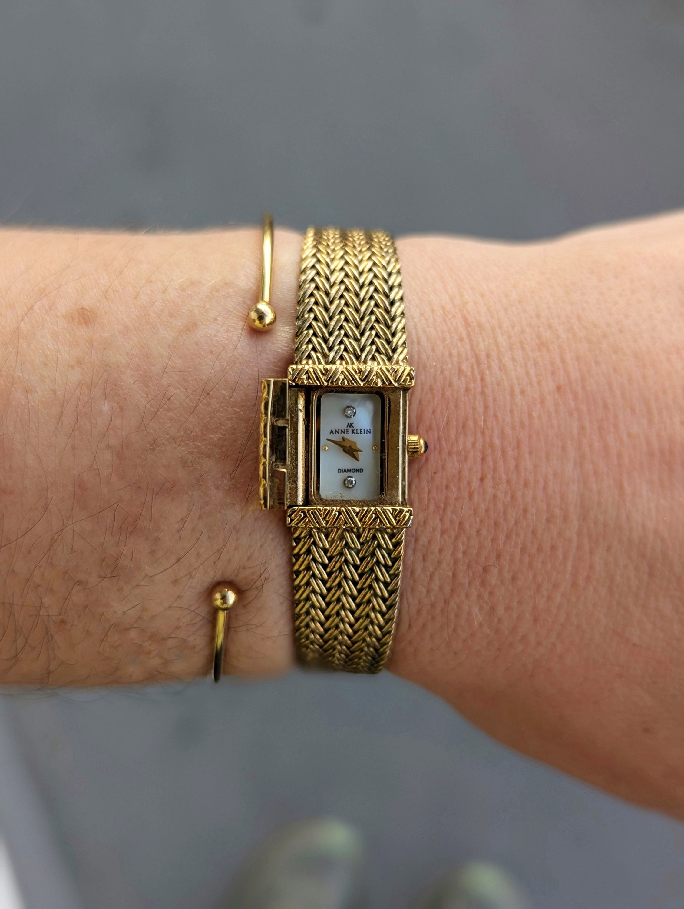 Anne Klein vintage Gold Watch with Interchangeable Straps Anne Klein Watch w/ Interchangeable Straps in Box - Oahu  main image 2