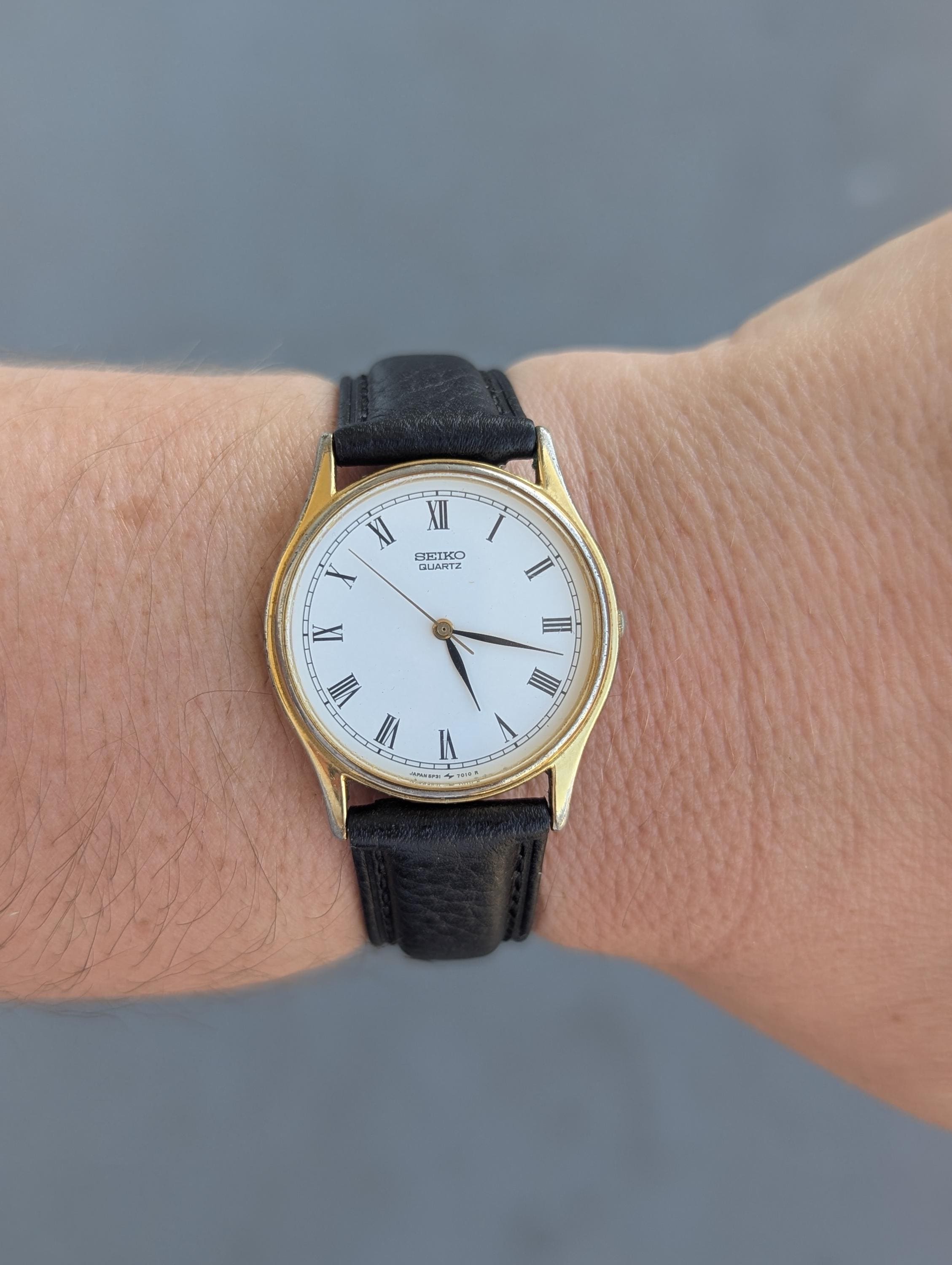 SEIKO tank ヴィンテージ 稼働品 美品 Vintage seiko tank - Etsy 日本