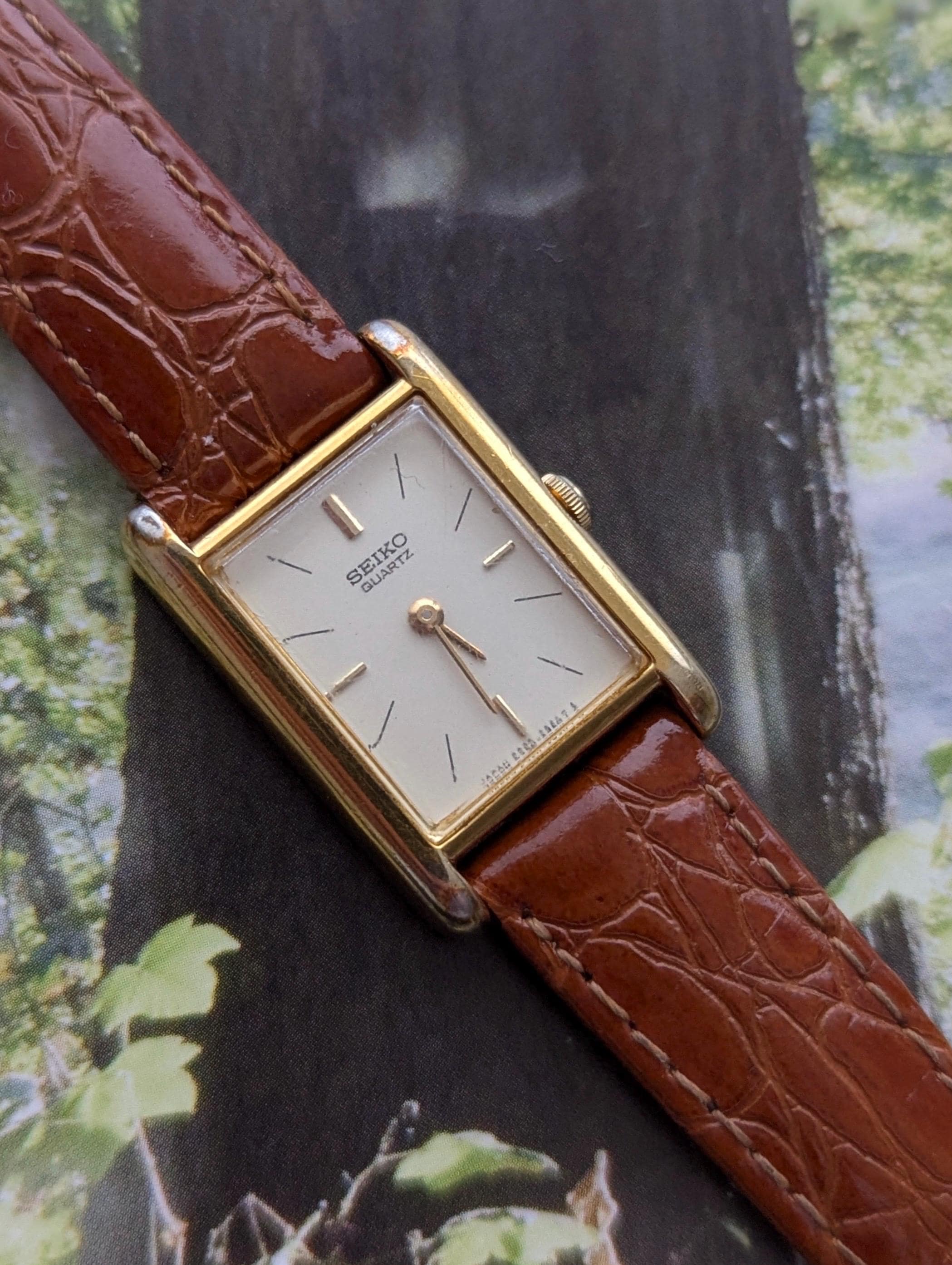 Vintage Womans Seiko Tank - Etsy Vintage Womans Seiko Tank - Etsy