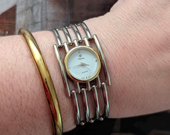 Anne Klein Gold Tone Multi Strand Chain Bracelet Watch 10  display picture 3