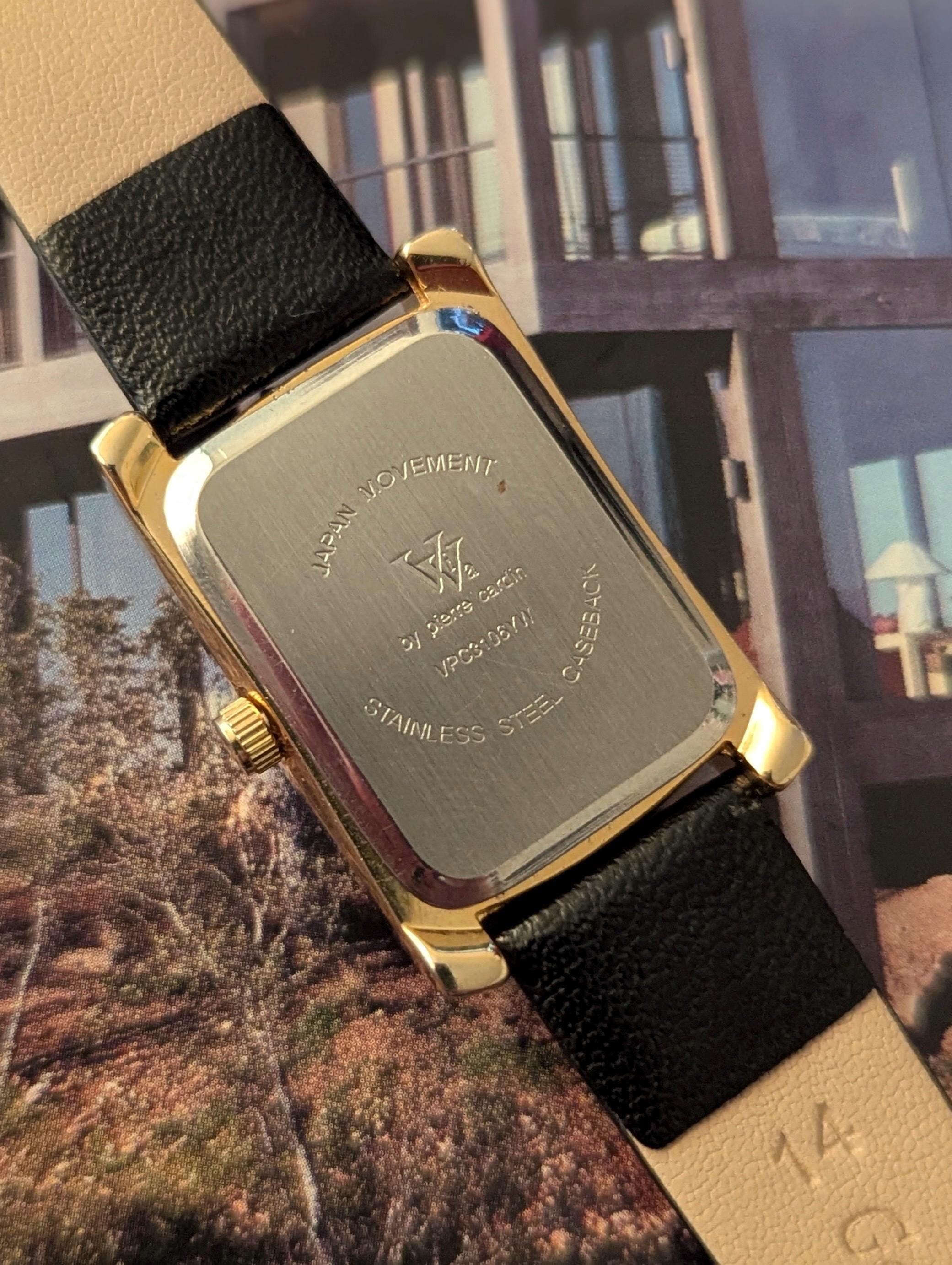 pierre cardin Unisex Two Tone Tank Watch New Battery Sold: Rare Pierre Cardin “Cartier Francaise alternative  main image 4