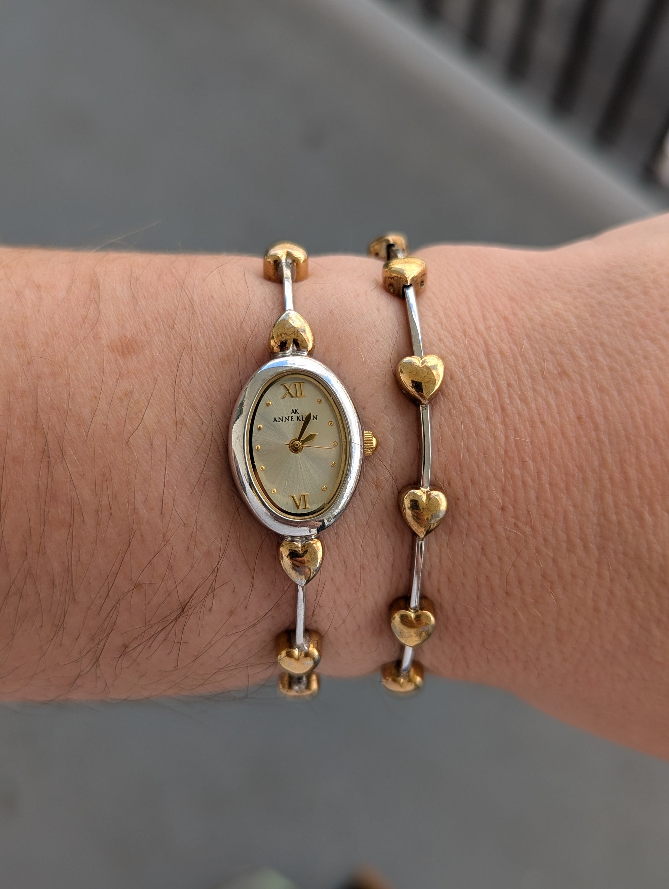Anne Clain Locket Secret Watch Gold Tone 7 Inches Anne Klein 7/ 2016 7 Ladies Gold Tone Watch Untested As Is  main image 2