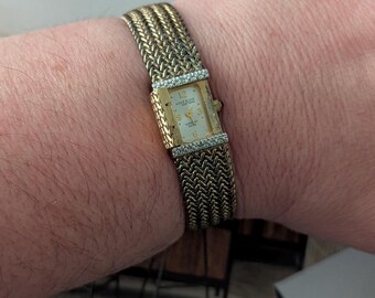 Rare Vintage Anne Klein 90s Peekaboo Quartz Gold Plated  display picture 1