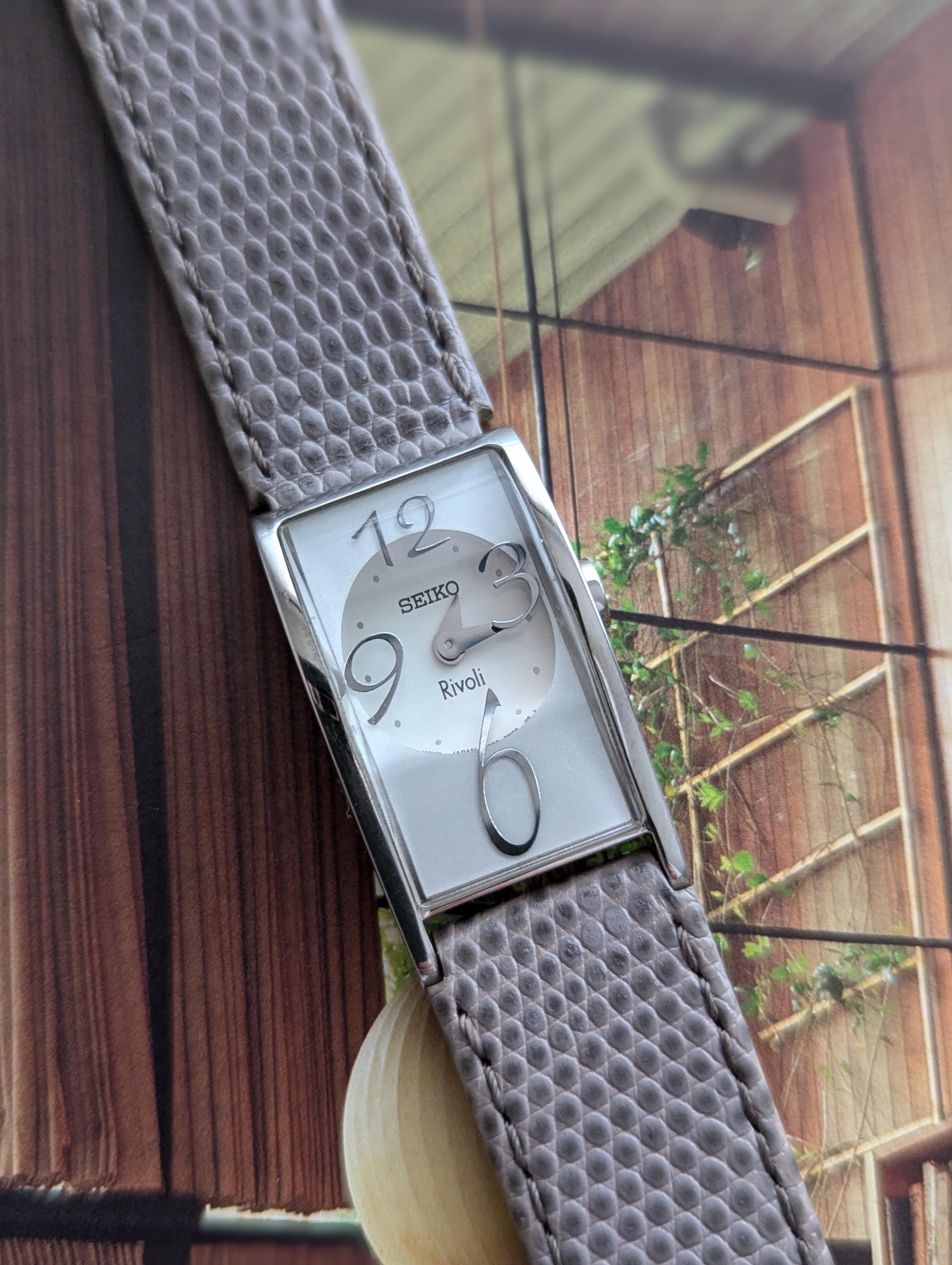 Vintage SEIKO Rivoli Grey Quartz Watch With New Battery. Best Fits 7 Wrist or Smaller. Etsy