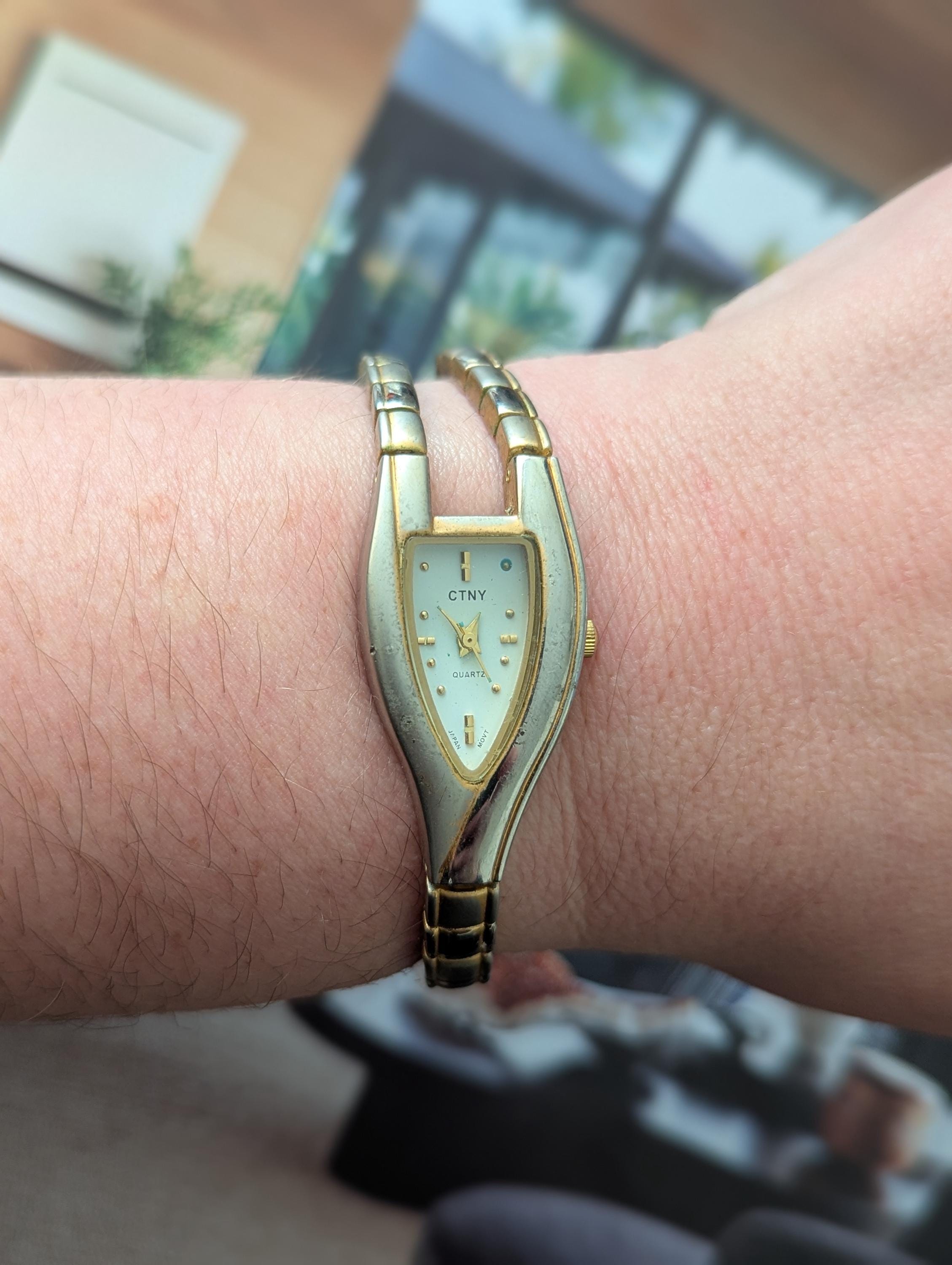 Vintage Gold Watch Women Asymmetrical - Etsy