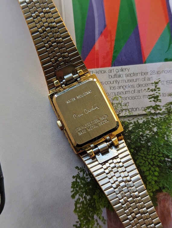 Vintage Pierre Cardin Gold Quartz Watch with New … - image 5