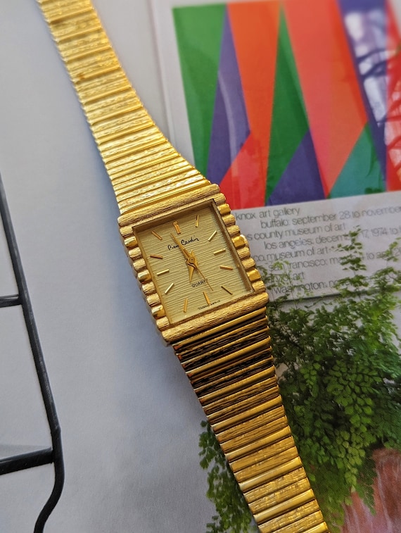 Vintage Pierre Cardin Gold Quartz Watch with New … - image 1