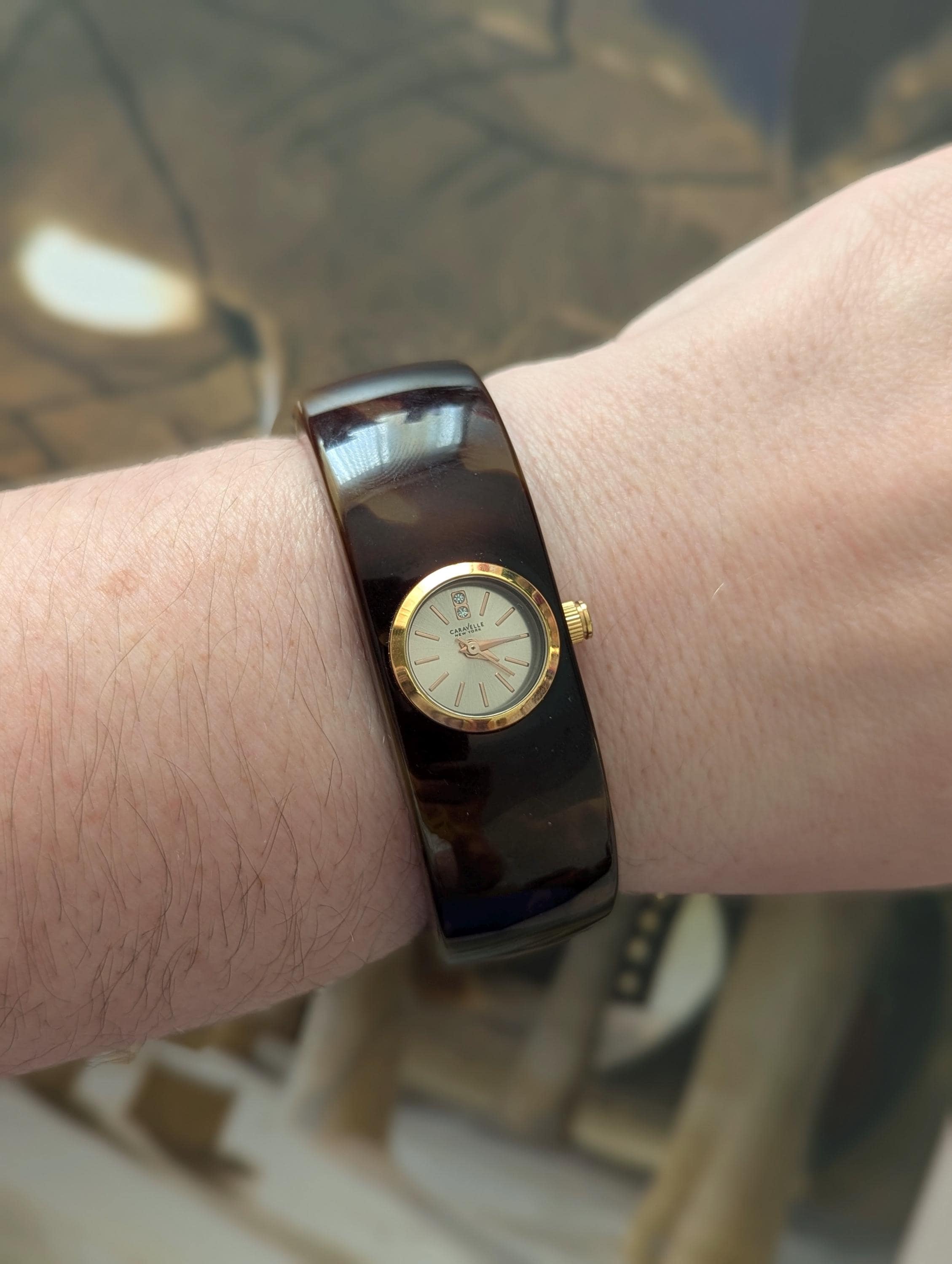 Anne Klein New York‎ Gold Tone Cage Cuff Watch Swiss 732S/2 12/1326 Never Worn New- Anne Klein New York 12-7786GPST Crystal Accented  main image 4