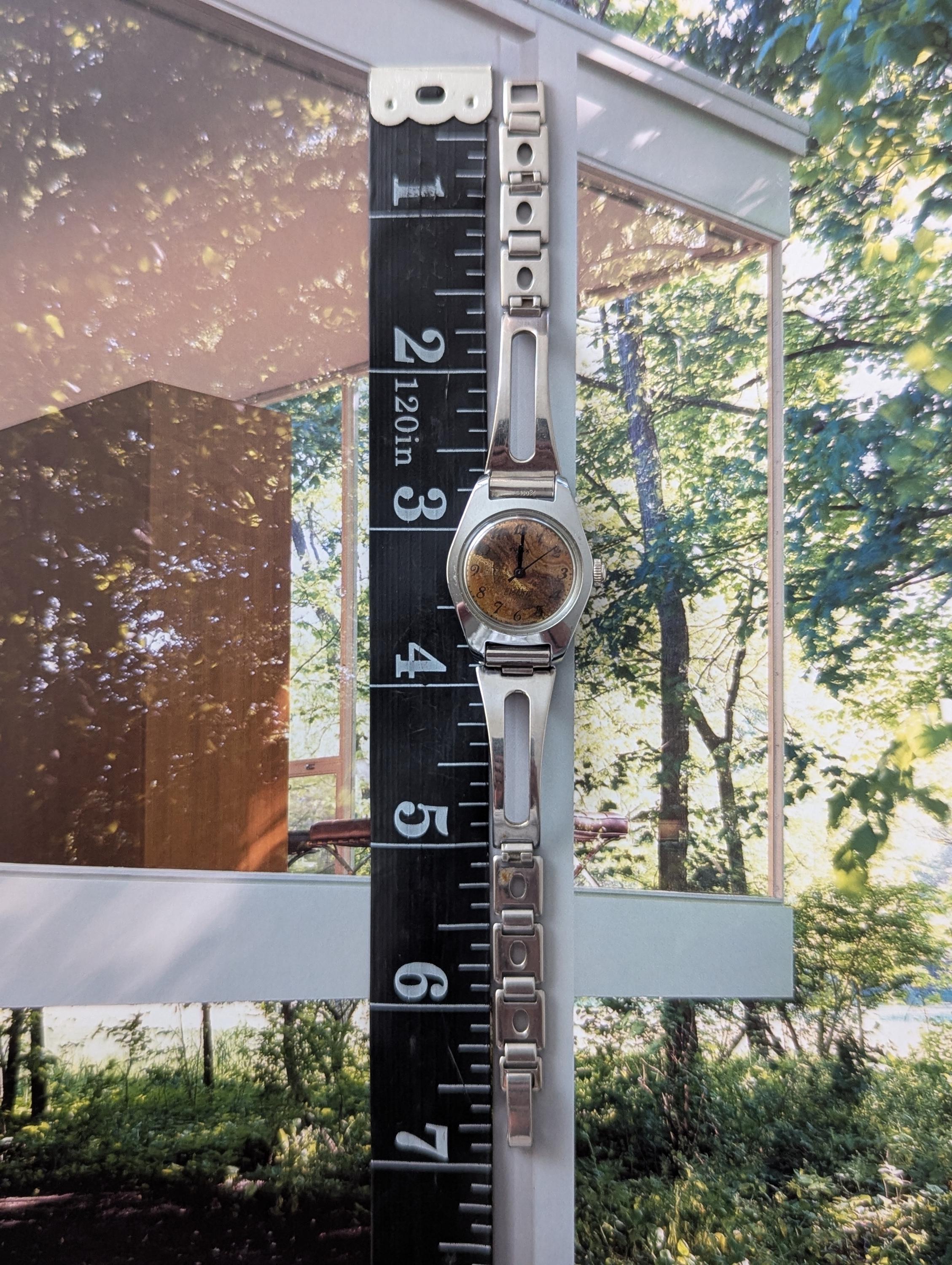 Vintage TIMEX Silver Tone‎ Winding Watch with Brown Face ? GEM ALERT: The 1976 Lexington Reissue ? ? Comment  main image 2