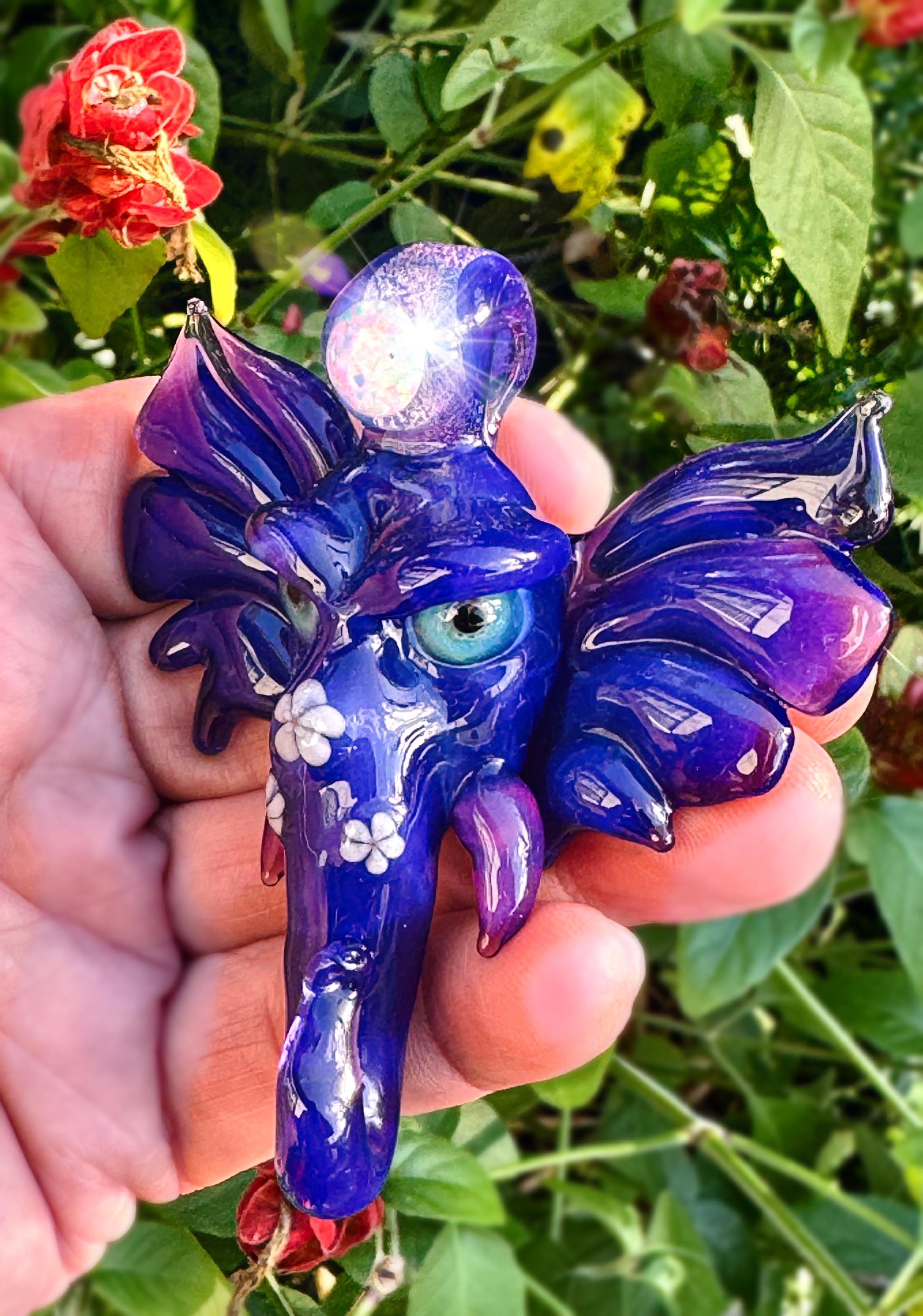 Blue Elephant Pipe - Etsy