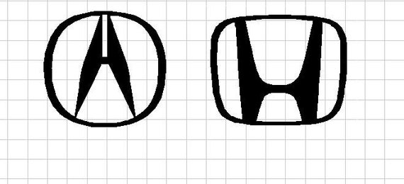 Acura Honda Logos Dxf Svg Cricut Vinyl Cut And Plasma Cut Etsy