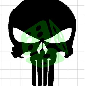 Punisher Skull Digital File -  DXF SVG AI