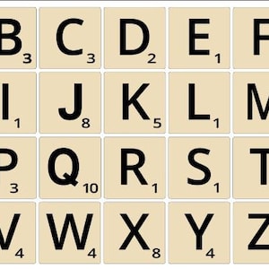 Scrabble svg dxf arquivos scrabble telhas lightburn cricut scrabble telhas letras família sinal laser plasma cnc 3d impressão pla