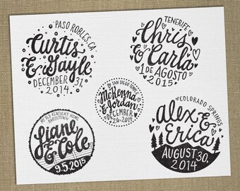 DIGITAL FILE for Custom Wedding Stamp