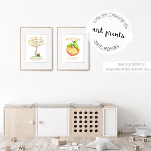 INSTANT DOWNLOAD Sweet as a Peach baby shower fingerprint tree, peach illustration, peach birthday party thumbprint tree, peach nursery art image 8